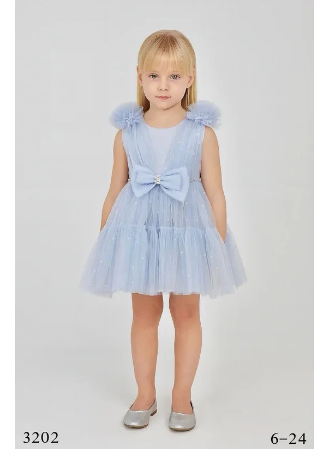فيا بامبينو Lilac Tulle Baby Dress
