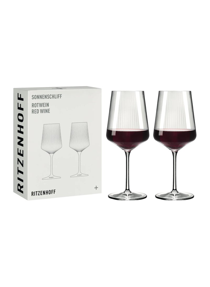 RITZENHOFF Crystal Red Wine Glass (536 ml), Set of 2, Elegant Wine Glass for Dining, Dishwasher Safe, Exclusive Gift Box, Made in Germany - Image 1