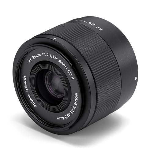 VILTROX عدسة VILTROX 25 مم f/1.7 F1.7 بؤرة تلقائية واسعة الفتحة APS-C متوافقة مع كاميرات سوني E-Mount A6400 A6500 A6600 A6700 ZV-E10 A7C A7RII A7SII A7II A7RIII A9 A1 ZVE1 A7CR - Image 5