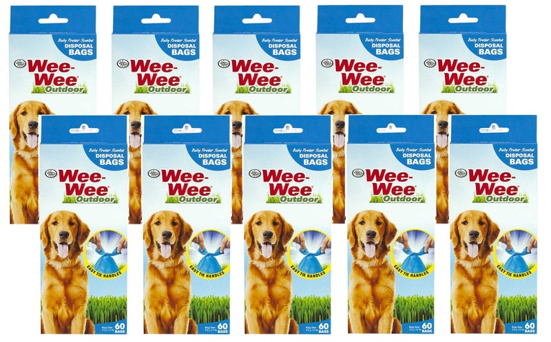 Four Paws 600 Count Doggie Doo Waste Bags 10 Packages with 60 Bags Each
