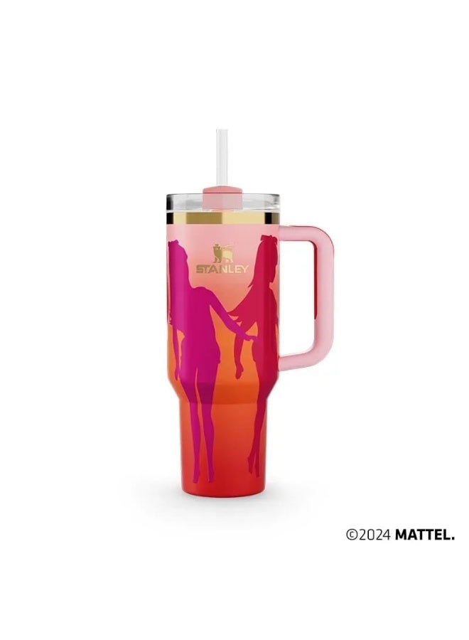 ستانلي كوب ستانلي كوينشر H2.0 فلو ستيت المصنوع من الفولاذ المقاوم للصدأ والمُعزل بالفراغ مع غطاء وقشة للمياه أو الشاي المثلج أو القهوة (جلاسير 40 أونصة) - Image 3