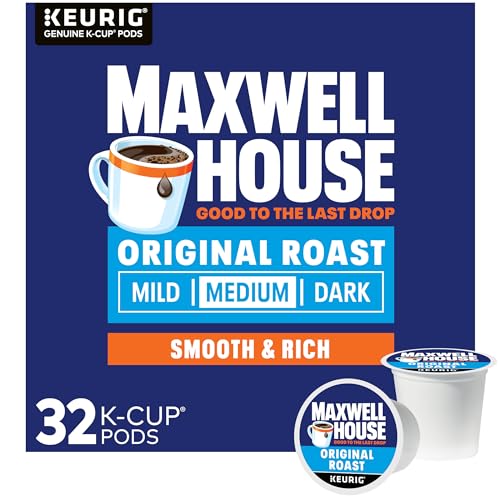 Maxwell House Original Roast Medium Roast K-Cup Coffee Pods (32 ct Box) - Image 1