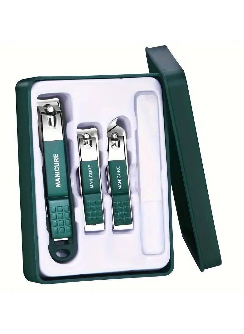 Goolsky Nail Clippers With Nail File Set, Sharp Edge Fingernail And Toenail Clipper Cutter, Nail File, Thick Nail Trimmer, Stainless Steel Toenail Clipper For Manicure And Pedicure - Image 1