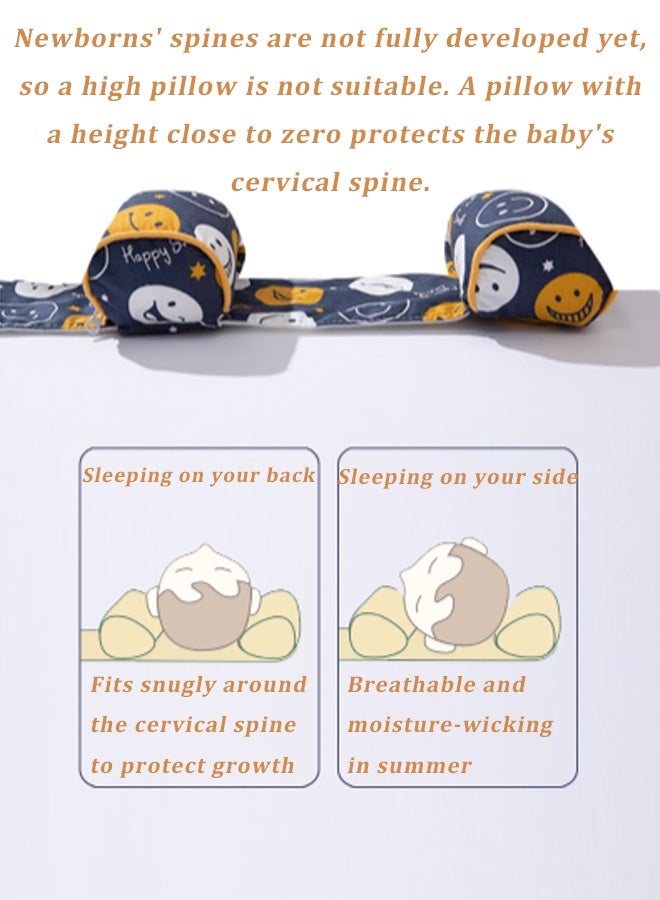 Vinnatsu Baby shaping pillow Organic Baby Infant Cushion Adjustable and Removable, Comfortable, Machine-Washable Head and Neck Support Correcting baby's head shape Cartoon Car Pattern - Image 5