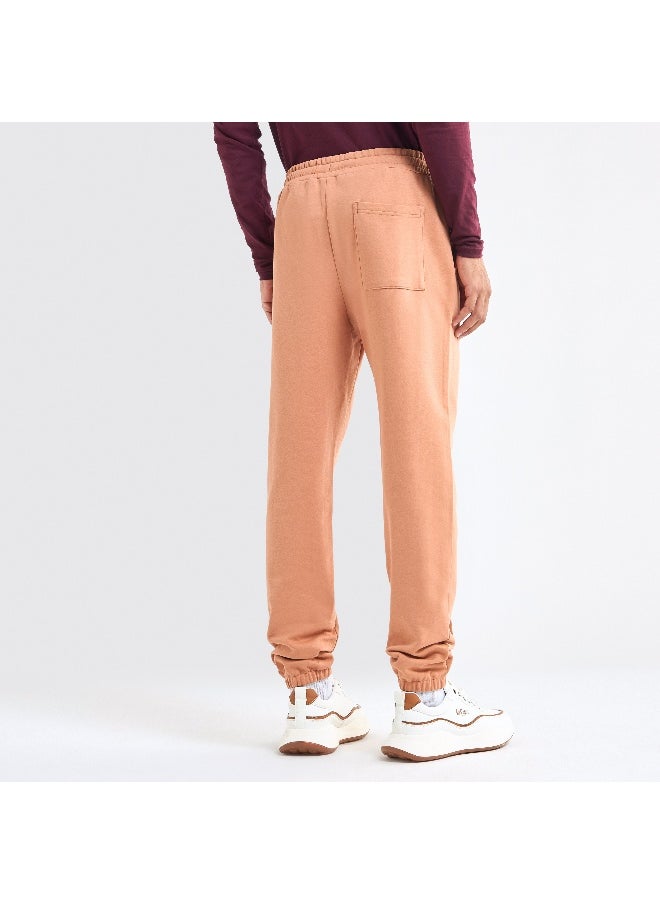 FAV Solid Regular Fit Joggers with Flexi Waistband and Pockets  - Image 3