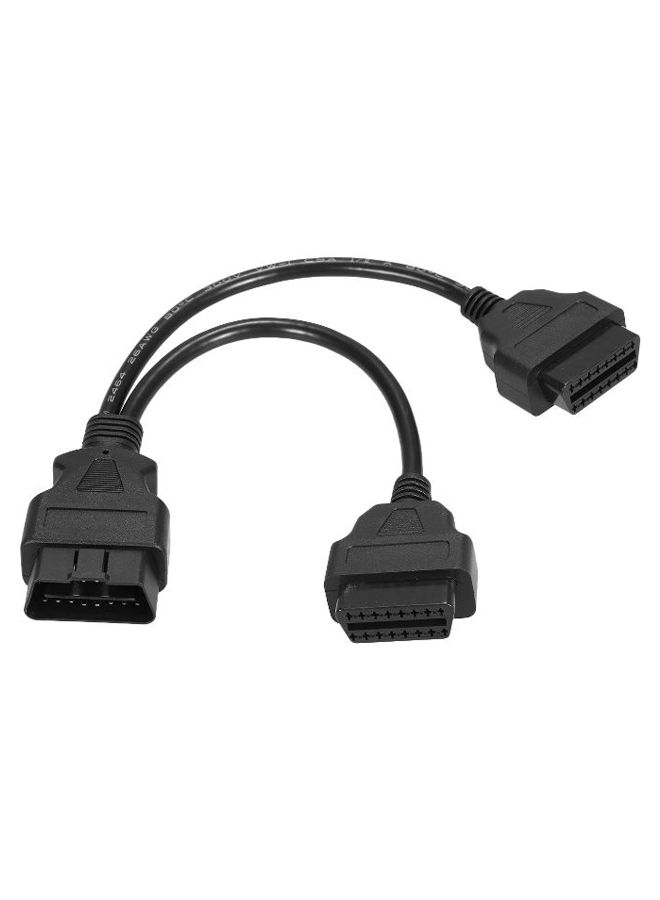 Loquat OBDII Splitter Male To Dual Female Extension Cable