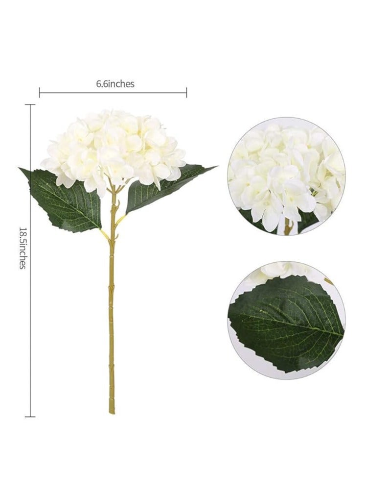 DUNISO 6 قطع أزهار هيدرنجيا اصطناعية من الحرير - باقة أزهار هيدرنجيا واقعية لحفلات الزفاف والمكاتب وديكور المنزل - Image 4