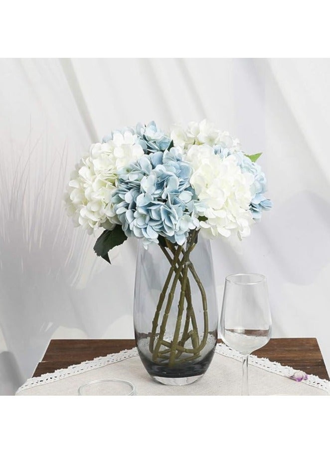 DUNISO 6 قطع أزهار هيدرنجيا اصطناعية من الحرير - باقة أزهار هيدرنجيا واقعية لحفلات الزفاف والمكاتب وديكور المنزل - Image 5