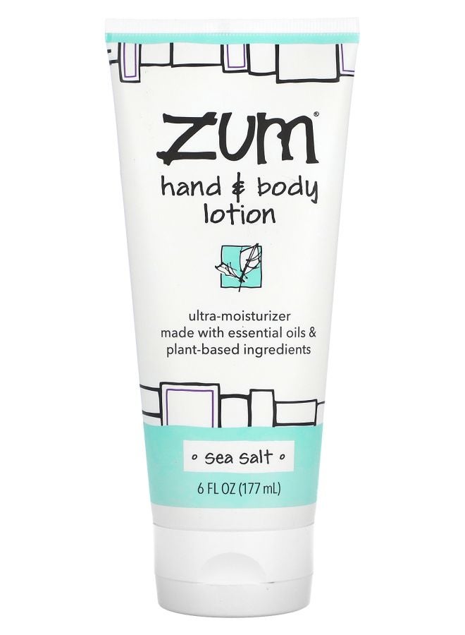 ZUM Hand & Body Lotion Sea Salt 6 fl oz (177 ml)
