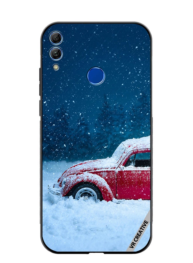 VR CREATIVE Protective Case Cover For Honor 10 Lite Christmas Car Design Multicolour