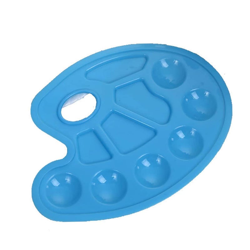 8 Pcs Plastic Color Mixing Palette Paint Tray Easy Clean Durable White Pink Green Blue - Image 2