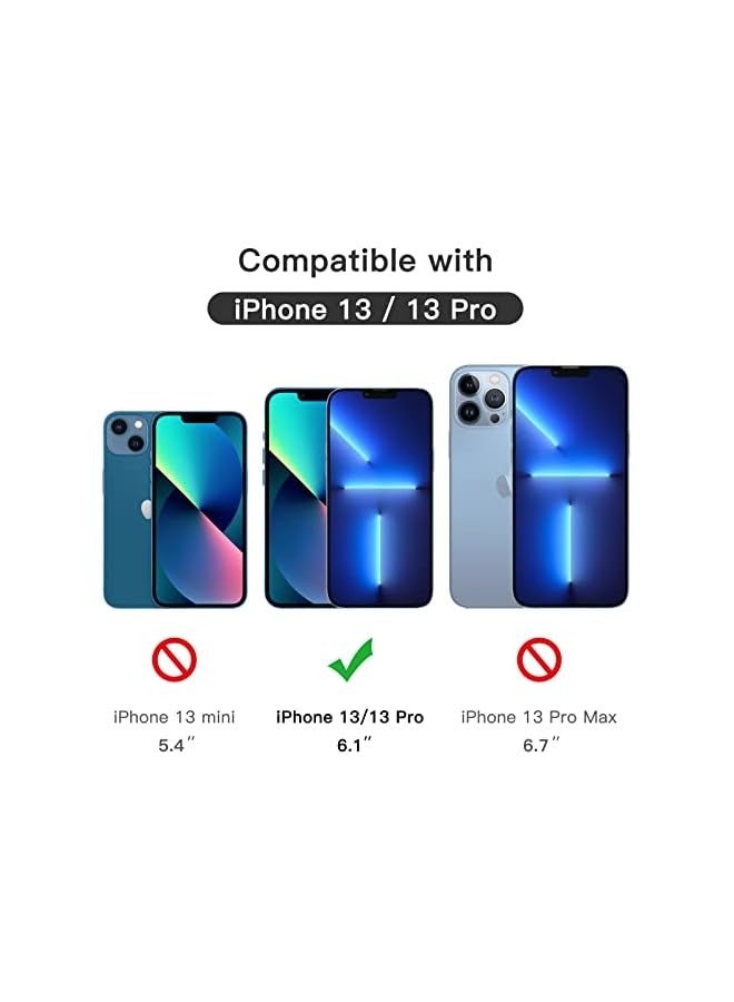 Jetech Full Coverage Screen Protector for iPhone 13/13 Pro 6.1-Inch, 9H Tempered Glass Film Case-Friendly, HD Clear, 3-Pack - Image 3