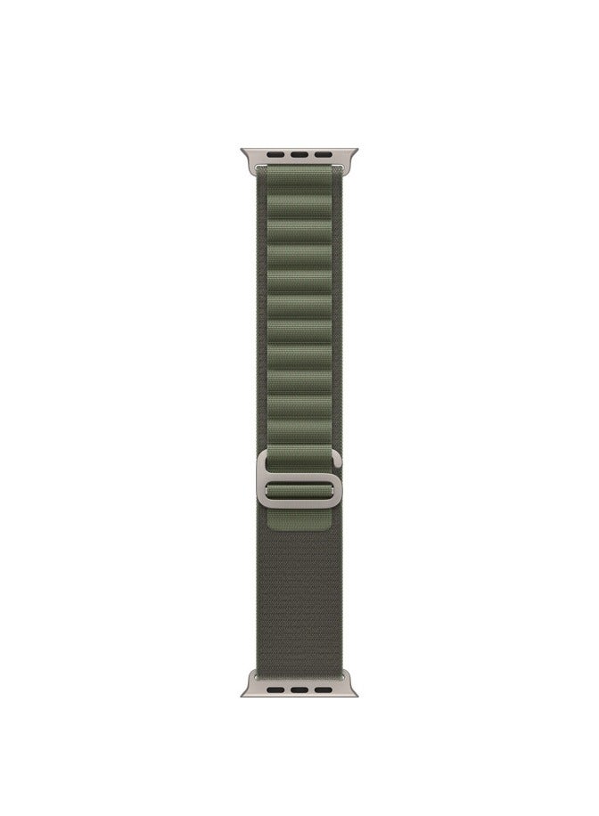 Nylon watch band size 42/44/45/49, olive color - Image 1