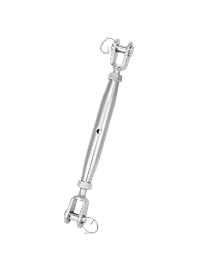 Arabest Jaw Closed Body Marine Turmbuclke, 2 Pack Heavy-Duty Turnbuckles with Hook, 5,100 kg (11,200 lb) Breaking Load, Stainless Steel, 1/2 inch Thread, Adjustable Length  - Image 2