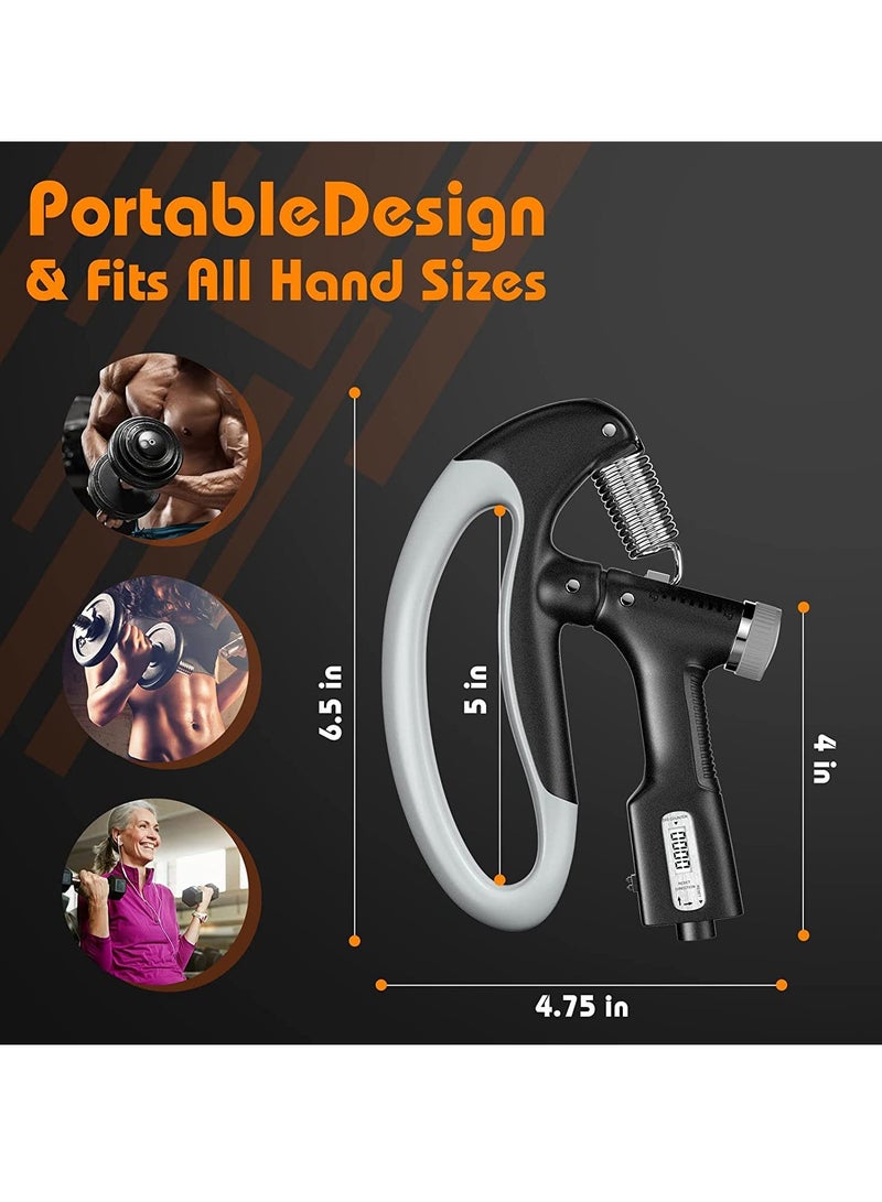 AL RAID Hand Grip Strengthener, Forearm Strengthener with Digital Display, Adjustable Grip Strength Trainer for Men and Women - Image 4