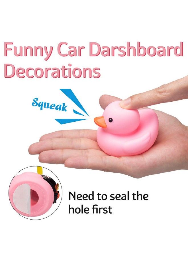 wonuu Car Rubber Duck 2Pcs Of Car Duck Decoration Dashboard Car Ornament For Car Dashboard Decoration Accessories With Propeller Helmet Mini Sun Hat Swim Ring Necklace And Sunglasses  - Image 5
