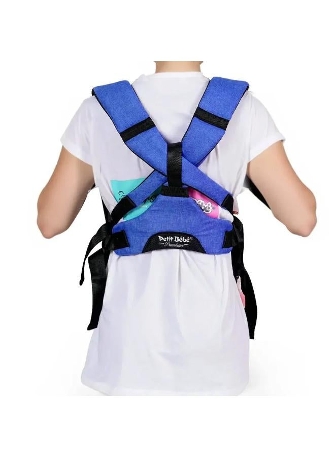 Petit Bebe Baby Carrier Premium Max – Blue - Image 3