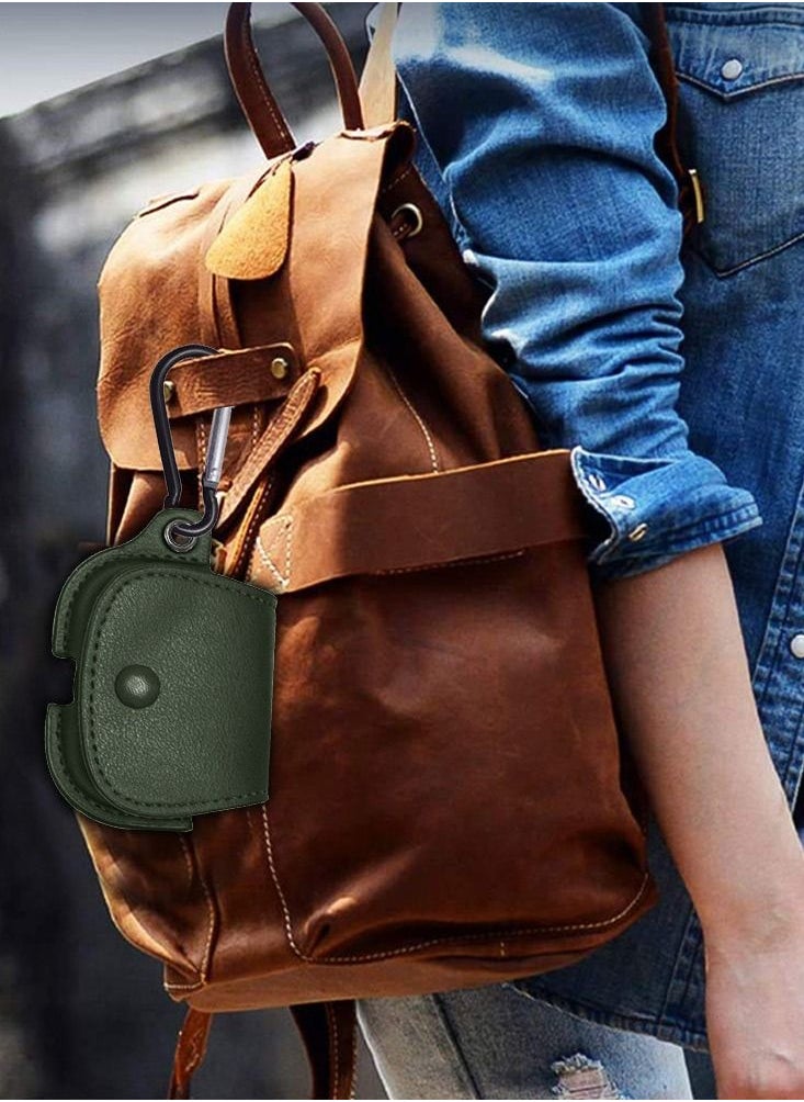 CATANES - AirPods Pro 2 Case Leather Case Cover with Keychain Compatible with Apple AirPods Pro 2nd Generation 2022 Dark Green - Image 1