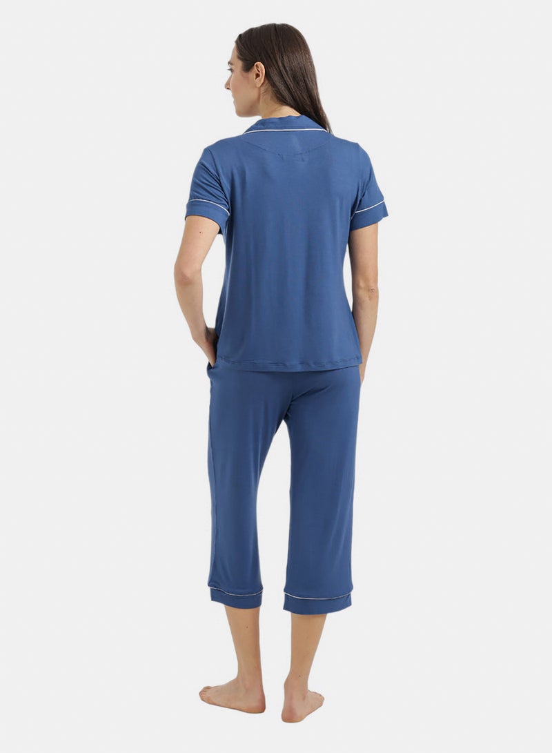 Carina Classic Piping Pyjama Set - Image 4