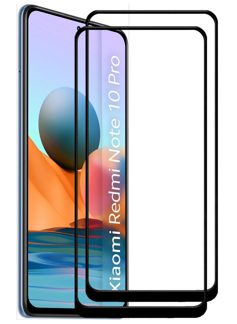 ACLIX 2 Pieces Antistatic ESD Dustproof Premium Quality High Definition Tempered Glass Screen Protector Designed For Xiaomi Redmi Note 10 Pro - Image 1