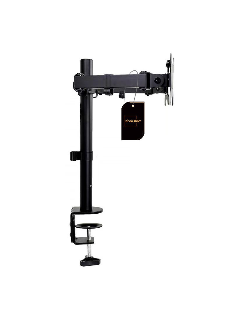Sharpdo - Dual Monitor Desk Mount, Heavy Duty Fully Adjustable Stand, Fits 2 LCD LED Screens 17-30 inches, Black, M022 - Image 1