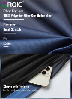 GROIC Shirts Shorts Workout Set, Men's Dry Fit Clothes Short Set Outfits for Gym Active Athletic Basketball, Gym Clothes Workout Shirts Sets for Out T Sports Running Football Athletic Exercise  - Image 4