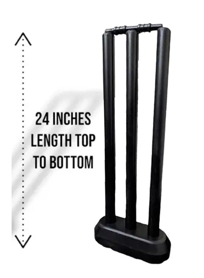 FELIDAE (Size - 3) Heavy Grade Strong Plastic Cricket Bat with Wicket Set for Boys/Girls & 1 Tennis Ball for Kids (Size 3, Age 6-10 Year Old Kids), Strong Plastic - Image 4