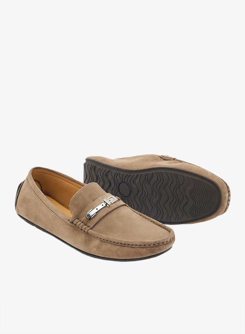 Robert Wood Genuine Suede Leather Loafers