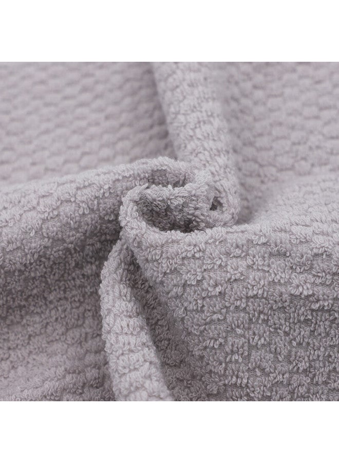 Grace 7a Grade Antibacterial Towel, Pure Cotton, Absorbent, Embroidered, Solid Color, Soft Face Towel, Single Pack, Gray, 80g - Image 5