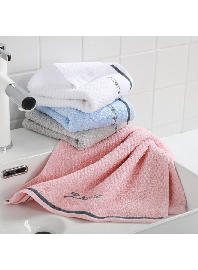 Grace 7a Grade Antibacterial Towel, Pure Cotton, Absorbent, Embroidered, Solid Color, Soft Face Towel, Single Pack, Gray, 80g - Image 2