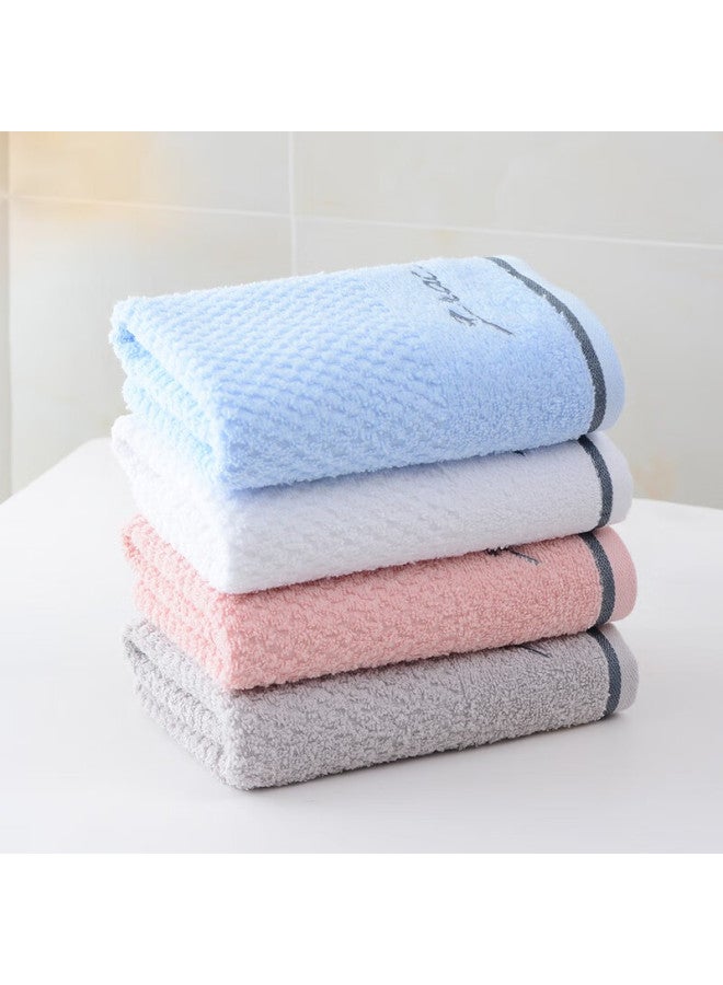 Grace 7a Grade Antibacterial Towel, Pure Cotton, Absorbent, Embroidered, Solid Color, Soft Face Towel, Single Pack, Gray, 80g - Image 3