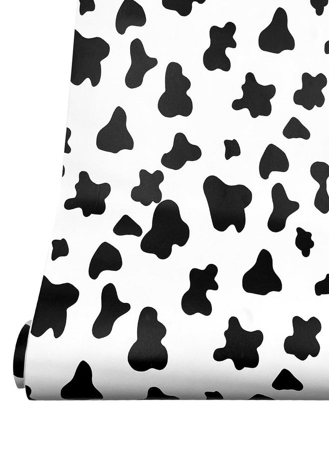 Yifely Waterproof PVC Adhesive Decorative Wallpaper Roll,17x118 Inch,Black & White Print Furniture Protect Paper - Image 4