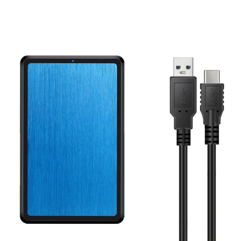 علبة خارجية من النوع C إلى USB لمحرك الأقراص الثابتة الخارجي مقاس 2.5 بوصة بسرعة 5 جيجابت في الثانية من الألومنيوم - Image 2