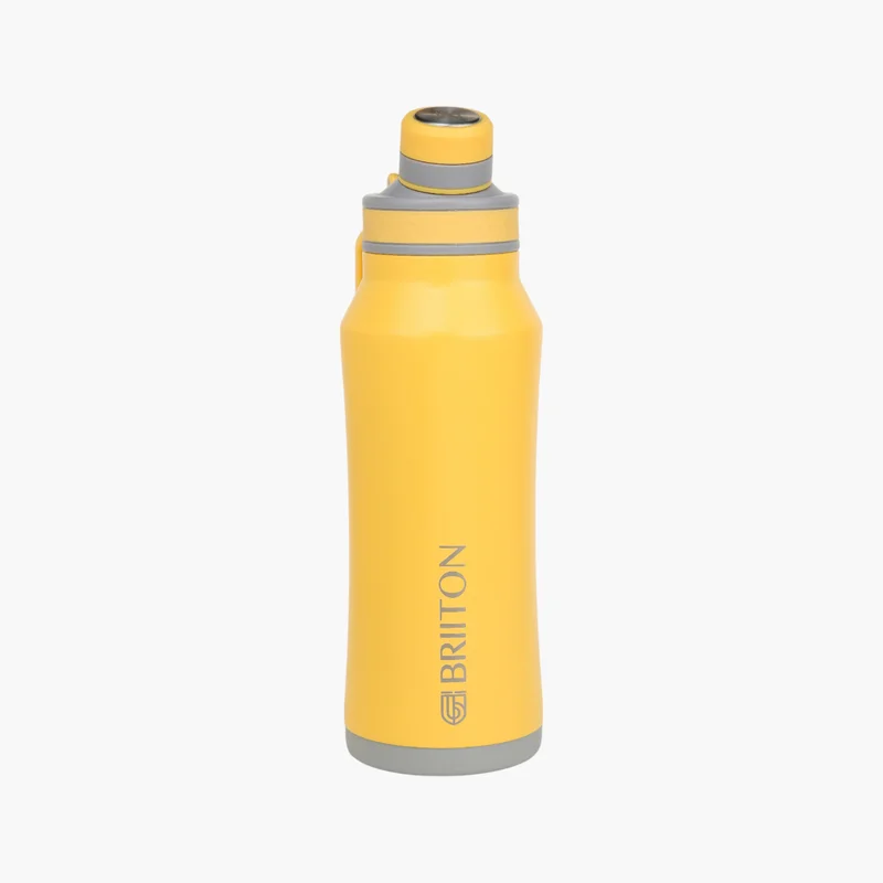Briiton Water bottle -1000Ml Double wall (stainless steel) Insulated Bottle-keeps Hot and Cold