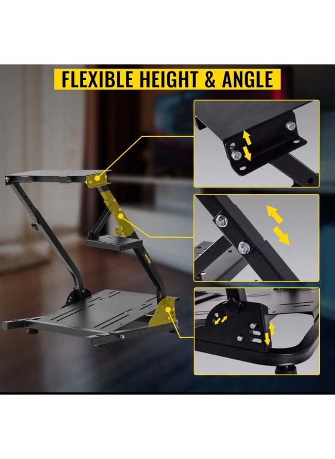 DEADSKULL - Adjustable Racing Steering Wheel Stand Compatible with All Steering Wheels & Pedals on The Market - Image 1
