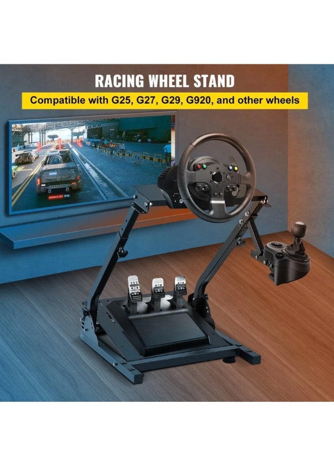 DEADSKULL - Adjustable Racing Steering Wheel Stand Compatible with All Steering Wheels & Pedals on The Market - Image 1