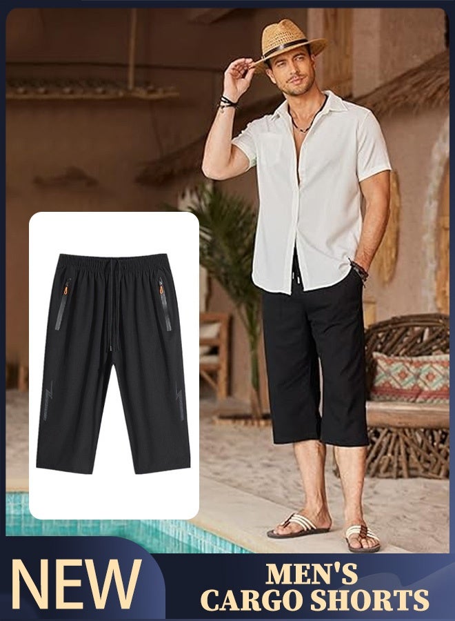 Luxury French Cool Touch Silk Knee Length Shorts  - Image 1