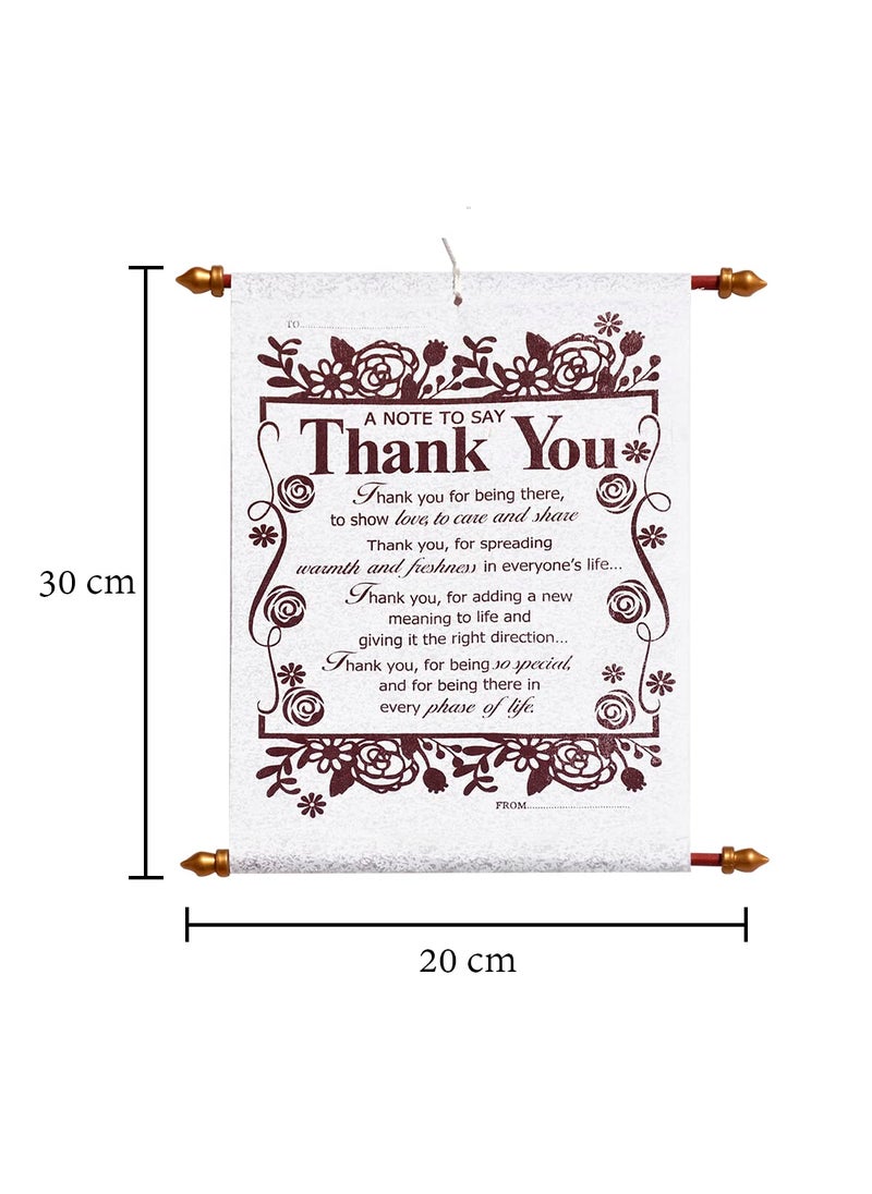 Saugat Traders Saugat Traders Thank You Gift Combo for Wife, Girlfriend | Thank You Message Scroll Card with Artificial Golden Red Rose and Women Hand Wallet  - Image 3