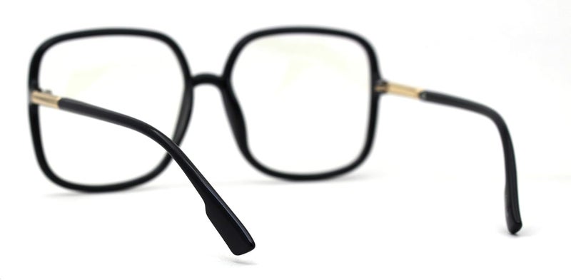 SA106 Womens 90s Oversize Rectangular Butterfly Clear Lens Eyeglasses - Image 4
