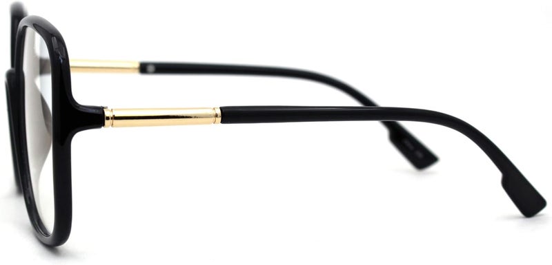 SA106 Womens 90s Oversize Rectangular Butterfly Clear Lens Eyeglasses - Image 3