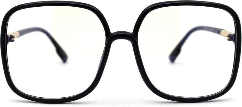 SA106 Womens 90s Oversize Rectangular Butterfly Clear Lens Eyeglasses - Image 1