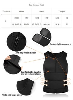 Generic Double Sweatband Slimming Body Shaper Vest Sauna Suit Breathable Waist Trainer Workout Trimmer Belt for Fat Weight Loss and Workout  - Image 2