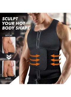 Generic Double Sweatband Slimming Body Shaper Vest Sauna Suit Breathable Waist Trainer Workout Trimmer Belt for Fat Weight Loss and Workout  - Image 4