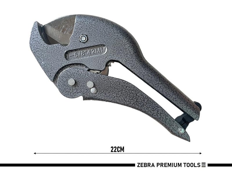 Zebra Premium Tools ZPC01 PVC Pipe Cutter Upto 42MM with SafetyLock CPVC PP PEX PE Pipe Cutter Red - Image 2