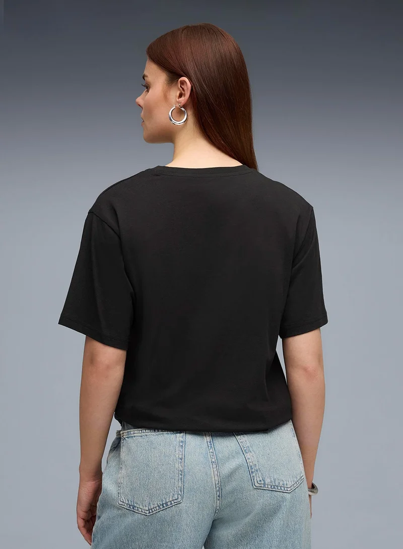 بوما تيشيرت برسومات مريحة نسائي