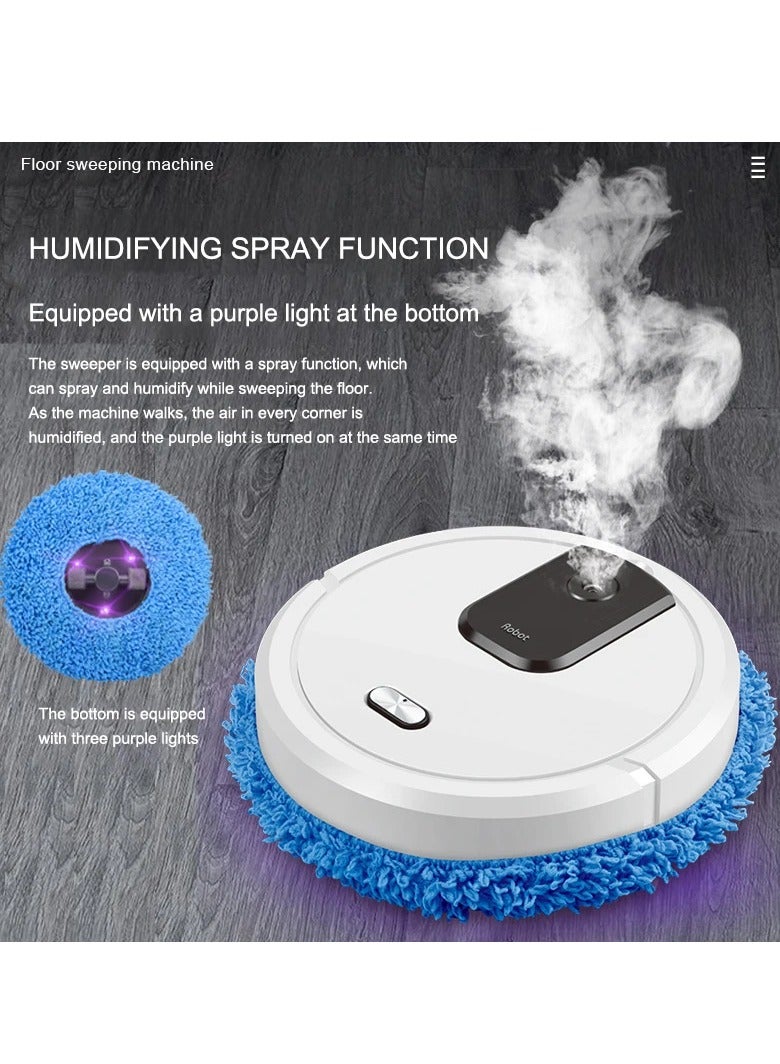 Smart Sweeping and Mop Robot Vacuum Cleaner Dry and Wet Mopping Rechargeable Robot Home Appliance with Humidifying Spray - Image 1