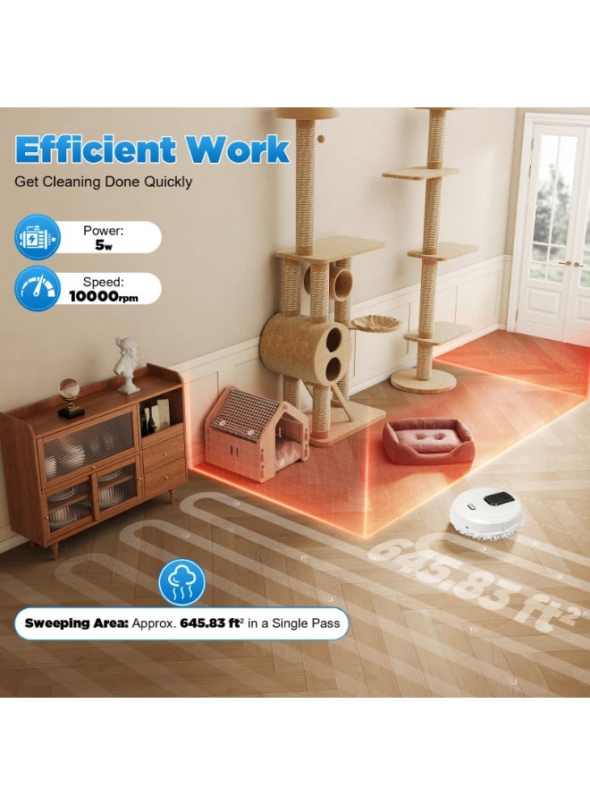 Smart Sweeping and Mop Robot Vacuum Cleaner Dry and Wet Mopping Rechargeable Robot Home Appliance with Humidifying Spray - Image 5