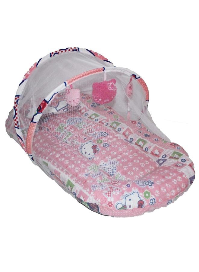 Baby Cotton Mattress with Mosquito Net & Toys – Soft & Comfortable Sleep Solution