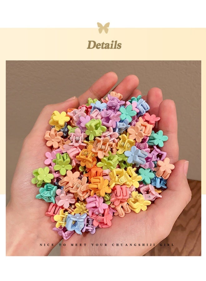 QINGYAN 100PCS Hair Claw Clips Mini Hair Bangs  Lovely Candy Colors Plastic Hairpins for Hair Braids Tiny Claws Hair Accessories for Girls  Ideal for Daily Styling and Hair Management - Image 3