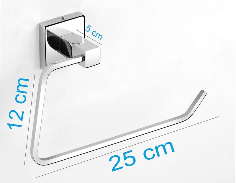 ORCE BATH ARTICLE ORCE BATH ARTICLE Towel Rings Towel Holder Hand Towel Stand Cloth Hanger Napkin Holder Cloth Stand Towel Holder for Bathroom Kitchen washbasin27_3304 Stainless SteelChrome Finished Anti Rust  - Image 3